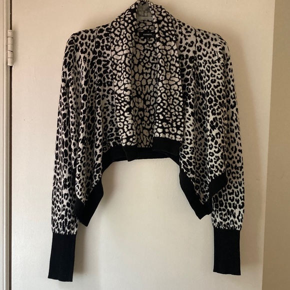 Express Sweaters - HOST PICK😀Animal Print Bolero Sweater